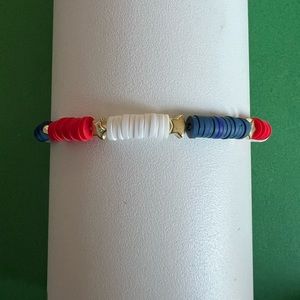 Stars & Stripes Beaded Bracelet